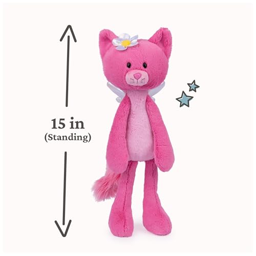 GUND Take Along Friends, Maeve Rose Fairy Cat Plush Toy, Cat Stuffed Animal for Ages 1 and Up, Pink, 15”