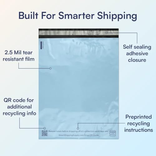 Enveloppes d'expédition imperméables Smart Mailer protégeant vos envois