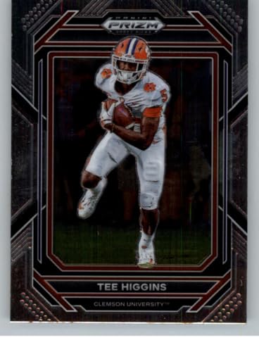 2023 Panini Prizm Draft Picks #91 Tee Higgins Clemson Tigers Official NCAA Football Card in Raw (NM or Better) Condition