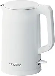 Chaleira Elétrica Branca 1,7l 1450W Aço Inox e Cabo Retrátil 110V - Gaabor