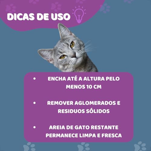 KIT 2 Areias Higiênicas Para Gatos - 4kg cada - Bentonita Premium (Lavanda)