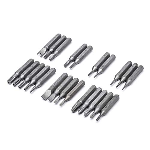 SATA Multifunctional Precision Screwdriver Set with Micro Pen-Style Screwdriver Handle and Case for Storage, Impact Rated, 25-Piece - ST05108-03