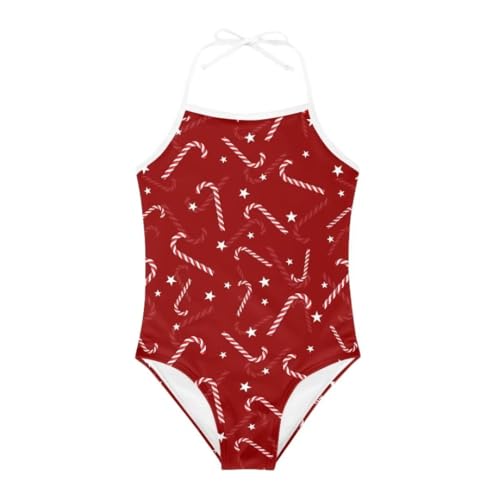 Christmas Holiday One-Piece Swimsuits Beach Swimwear Bathing Suit for 3-10 Years Girls