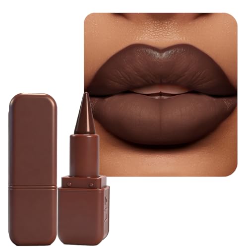 Image of BAISEN DIARY 2-in-1 Gradient Lip Liner and Lipstick Lip Combo Set - Achieve Flawless Contour and Gradual Ombre Effect with Easy-to-Use Crayon Form and Cone Tip (05 Dark Cocoa, 1)