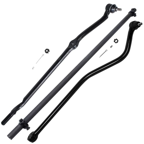 Image of Detroit Axle - Front End 17pc Suspension Kit for 1991-1999 Jeep Cherokee Comanche, Lower & Upper Control Arms Ball Joints Sway Bars Outer Tie Rods Adjusting Sleeves Track Bar Replacement