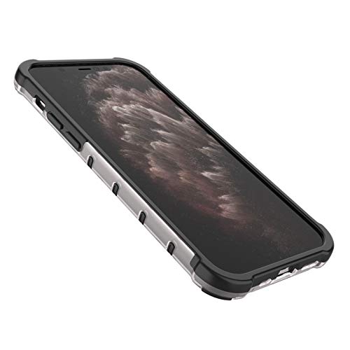 Image of Glasgow | for Apple iPhone 12 Pro Honeycomb Pattern Back Case Cover for Apple iPhone 12 Pro - Black