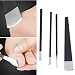 Lurrose 4 unids/set Cuchillo de pedicura de acero inoxidable Juego de cuchillas...