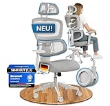 Move - Silla de Oficina Ergonómica con Respaldo y Reposacabezas Ajustables, Soporta 130 kg