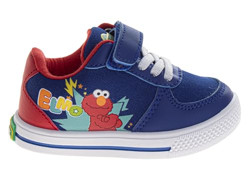 Sesame Street Elmo Sneakers for Boys - Lightweight Breathable Shoes with Strap Laceless Sneaker (Sizes: 5-10 Toddlers / 11 Little Kids)2