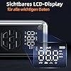 Acmount Starthilfe Powerbank, 7000A Auto Starthilfe Powerbank mit Kompressor, 150PSI Starter Powerbank für Pkw (Bis zu 9L Benzin und 8L Diesel) mit LCD-Bildschirm & 600Lumen LED Taschenlampe-W160 #5