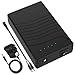 TalentCell Rechargeable 12V DC Output Lithium ion Battery Pack for LED Strip/Light/Panel/Amplifier and CCTV Camera with Charger, Multi-led Indicator Black (3000mAh)