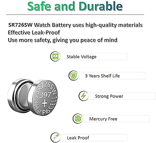 Pilas SR726SW 1.5V para Relojes Paquete x10 miniatura 5