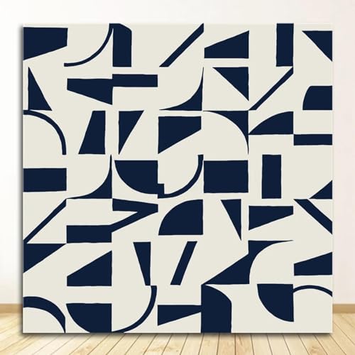 Tableau oiseau bleu abstrait 45x45 cm de YAJNILUCK déco salon