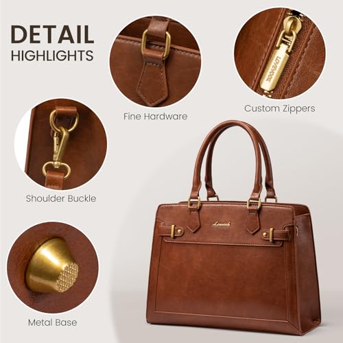 Image of LOVEVOOK Purses and Handbags for Women, Tote Shoulder Bag Satchel Purse and PU Leather Top Handle for ladies