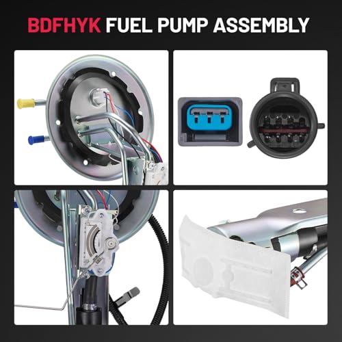 Image of BDFHYK Electric Fuel Pump Module Assembly Compatible with Ford Crown Victoria, Compatible with Lincoln Town Car, 2001 2002 4.6L V8 Replace E2382S
