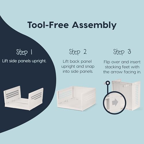 Image of IRIS USA Modular Storage Organizer, 2 Pack, Made in USA, Collapsible