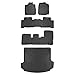 MAXLINER Floor Mats 3 Rows and Cargo Liner Behind 2nd Row Set Black for 2007-2013 Acura MDX
