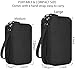 CAAORDKSO Electronics Organizer Travel Bag, Small Cable Organizer Case Waterproof Accessories Pouch, Travel Electronic Carrying Case for Cord, Charger, Phone, USB, Power Bank, Earphone (Black, Medium)