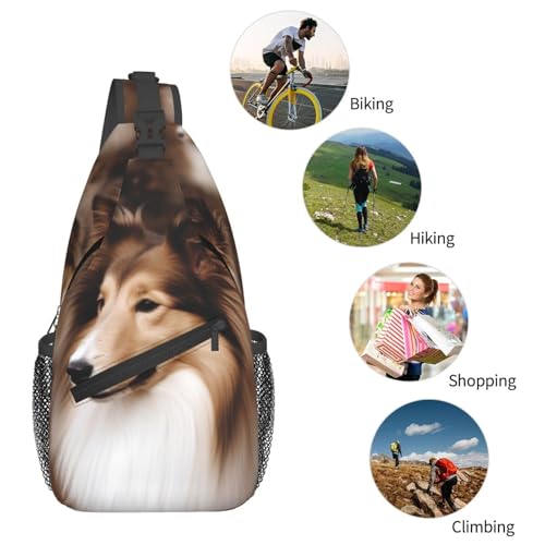 Bolso Shelties Dog Cross para hombre y mujer miniatura 6
