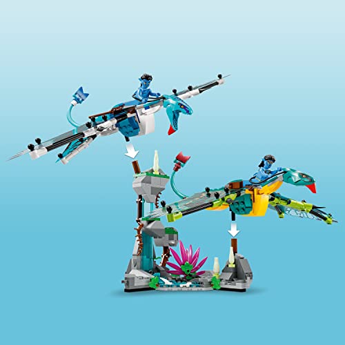 Lego Avatar Jake & Neytiri First Banshee Flight 75572, Pandora Movie Set With Toy Dragon-Like Figures, Minifigures And Glow In The Dark Elements #TOP3
