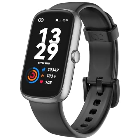 anyloop Fitness Tracker with Heart Rate Blood Oxygen Sleep Monitor, IP68 Waterproof Activity & Fitness Trackers with Pedometer, Fitness Watches for Women Men, Step Counter Compatible Android iOS Cover