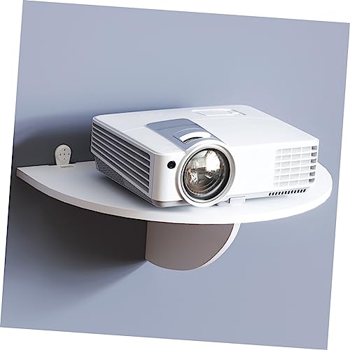Estante para proyector con buena capacidad de carga Housoutil de PVC blanco para pared 8