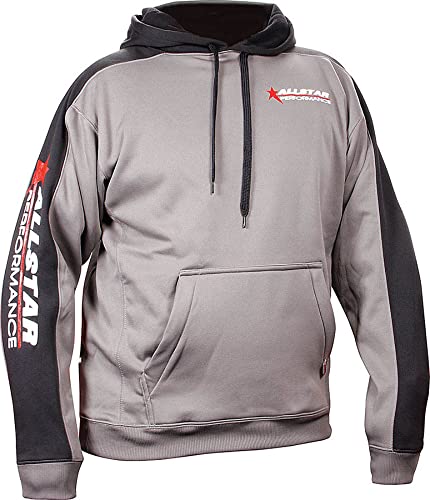 Allstar Performance ALL99916S Allstar Hoodedsweatshirt Sm Silver/Blk