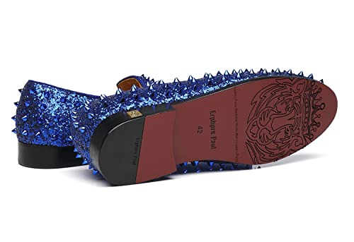 Image of Men's Studded Loafers Spikes Rivets Luxury Dress Wedding Party Prom Shoes