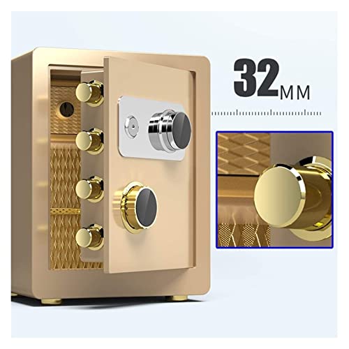 Grande capacité pour ce coffre-fort de bureau 40 cm doré RLKHXBS - 6