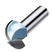 uxcell 1-inch Cutting Dia, 1/2-inch Steel Shank 2-Flute, Carbide Tipped Cove Core Box Router Bit