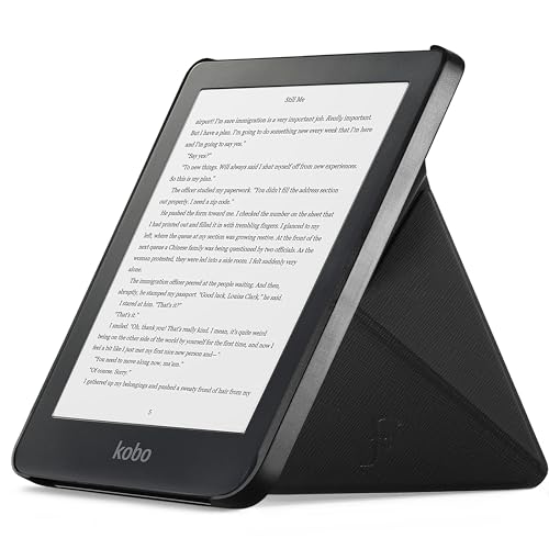 Forefront Cases Plegable Soporte Funda para Kobo Clara HD (Modelo: 2018) - Delgado, Ligera y Protectora Funda para Kobo Clara HD - Smart Auto Sueño Estela Función (Carcasa) - Negro