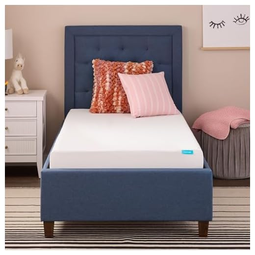 LINENSPA 5 Inch Gel Memory Foam Mattress - Firm Support - Twin, White