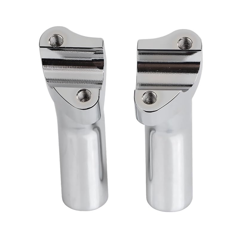 Elevadores de manillar cromados de 4 pulgadas para motocicleta Heritage Softail y Dyna 3
