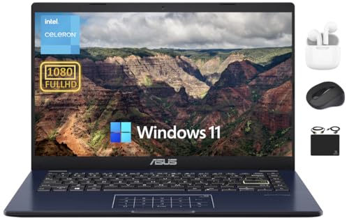 ASUS 14” FHD Portable Go Laptop 2024 Flagship, Dual-Core Intel Ce...