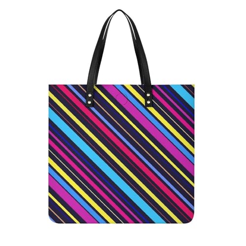 Sac shopper à rayures de couleur pour femmes : fini le manque de place en voyage
