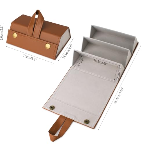 Image of Sunglasses Travel Case,Foldable Eyeglasses Case, Portable Multiple Glasses Case for Women Men Girls