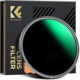 K&F Concept 82mm 超低反射ND2-400 可変NDフィルター 減光量調整 9段階調節可能 超低反射0.1% 光学ガラス 28層コーティング 撥水撥油キズ防止 動画撮影に最適（Nano-Xcel）