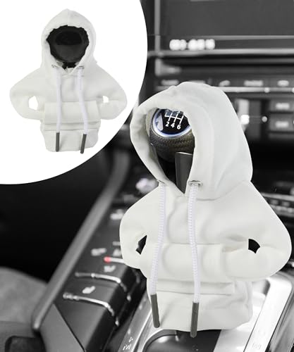 Flaconi Auto Deko,Chalthebel Hoodie,Auto Deko Innenraum,Schaltknauf Abdeckung,Auto Schalthebel Abdeckung,Auto Zubehör Deko Hoodie für Schaltknauf,Auto Schaltknauf überzug (Weiß) Flaconi Auto Deko,Chalthebel Hoodie,Auto Deko Innenraum,Schaltknauf Abdeckung,Auto Schalthebel Abdeckung,Auto Zubehör Deko Hoodie für Schaltknauf,Auto Schaltknauf überzug (Weiß)
