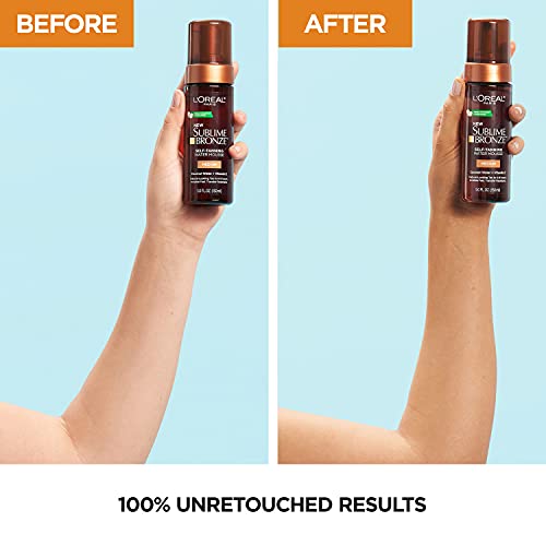 L'oreal Paris Sublime Bronze Self Tanning Water Mousse, Streak-Free Natural Looking Tan, 5 Fl. Oz #TOP2