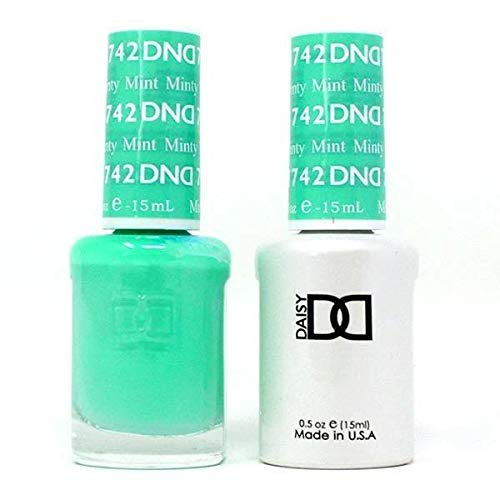 Dnd Duo 100% Pure Soak Off Gel - All In One - Nail Lacquer And Gel Polish, 0.5Oz / 15Ml Each - (742 - Minty Mint) #TOP11