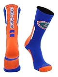 TCK University of Florida Gators Perimeter Crew Socks (Royal/Orange/White, Large)