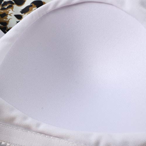 Omkagi Women Plus Size Swimwear 2 Piece Ruffled Tankini Swimsuits With Boyshorts(3Xl,Yellow Leopard) #TOP5