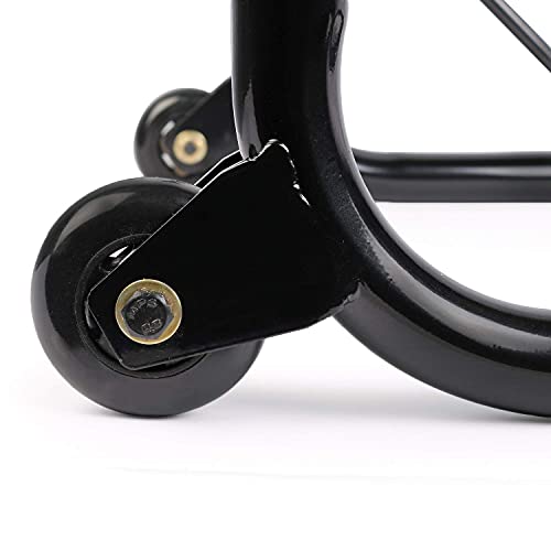 Image of Grandbiker Rear Universal Wheel Paddock Stand Extra Strong with Swing Arm Rest for Jawa Perak (Black)