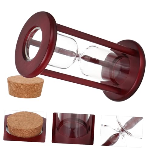 Arena Reloj Recargable de Madera y Vidrio Elegante para Bodas 8