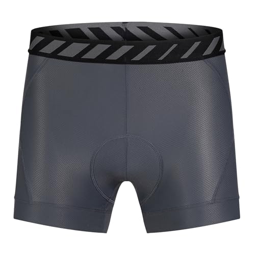 Santic Short masculino para ciclismo, roupa íntima acolchoada 3D com forro de montanha, Cinza, G