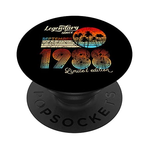Legendario De Cumpleaños Desde Septiembre De 1988 Regalo PopSockets PopGrip Intercambiable