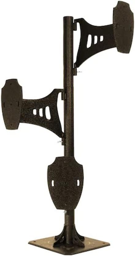 Skull Hooker Trophy Tree Pedestal Powder-Coated Steel Shoulder Mount - Perfect Kit for Hanging and Mounting Small to Medium Sized Heads - Available in Graphite Black and Robust Brown