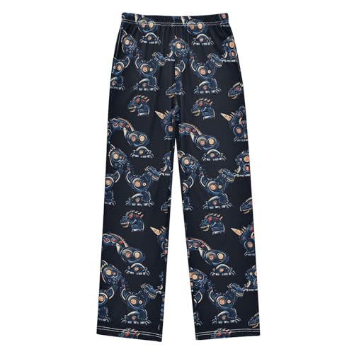 Pajama Bottoms, Robot Monster Pattern Sleeping Pant Lounge Wear Pajamas Long Pants Sleepwear Pjs