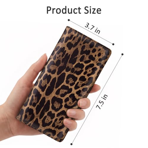 Image of Tipmile Slim Wallet for Women, RFID Blocking Credit Card Holder | 1 Zipper Pocket, 1 ID Window, 3 Cash Compartments, 11 Card Slots