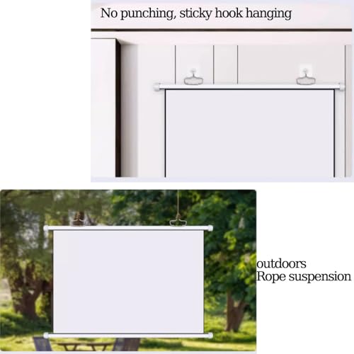 Pantalla Manual para Proyector 60 pulgadas 16:9 miniatura 4